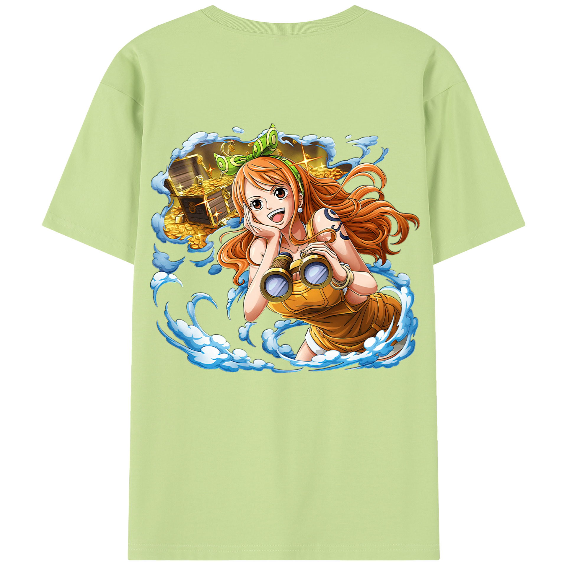 ワンピース ナミ ONE PIECE Nami 綿100％半袖Tシャツ（背面プリント）